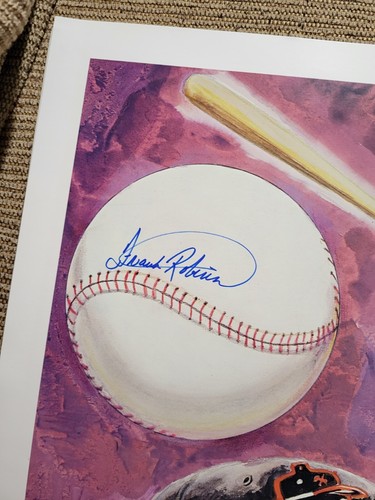 Frank Robinson Signed 22"x18" Baltimore Orioles Litho Jsa Certified - Picture 2 of 3