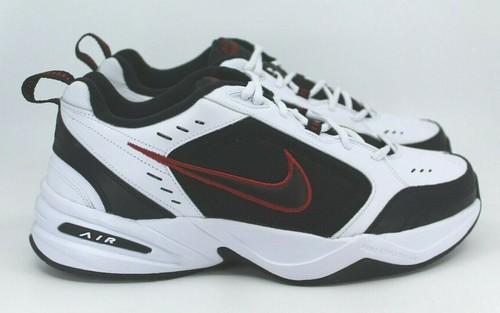 Nike Air Monarch IV UK 11.5 Bianco Nero 415445-101 4E | eBay