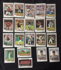 Lot (20) 2004 Topps Houston Astros Baseball Cards - Team Lot - All in Sleeves!