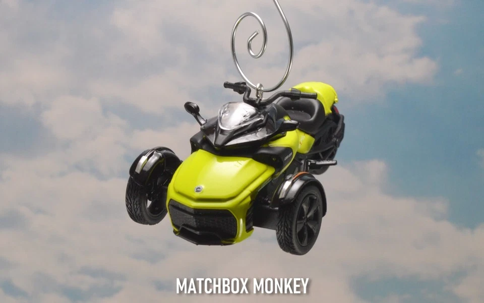 Can-Am F3-S Special Spyder Sport Touring Roadster Motocicleta Adorno de Navidad Foto 2 de 4