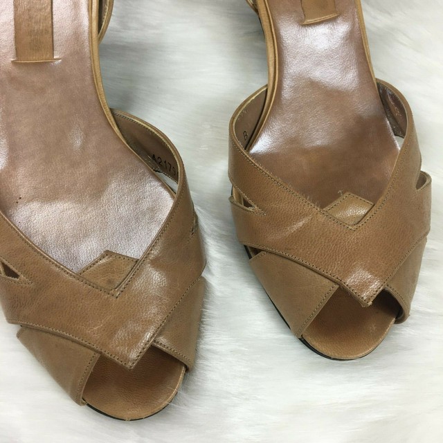 tan ankle tie heels