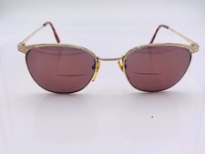 Vintage Jones New York Gold Metal Oval Sunglasses Japan FRAMES ONLY