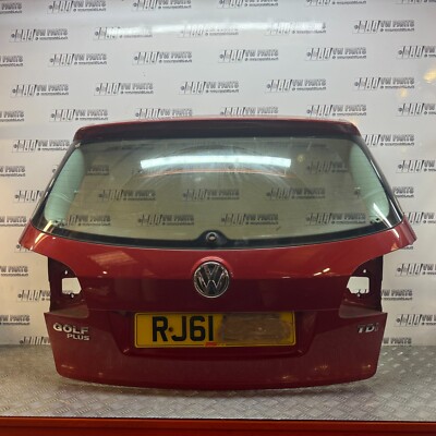 VW GOLF PLUS HATCHBACK 5 DOOR BARE BOOTLID/TAILGATE RED LA3S 2009-2014