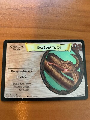 1x Boa Constrictor / Harry Potter TCG / 76/116 / LP / FREE