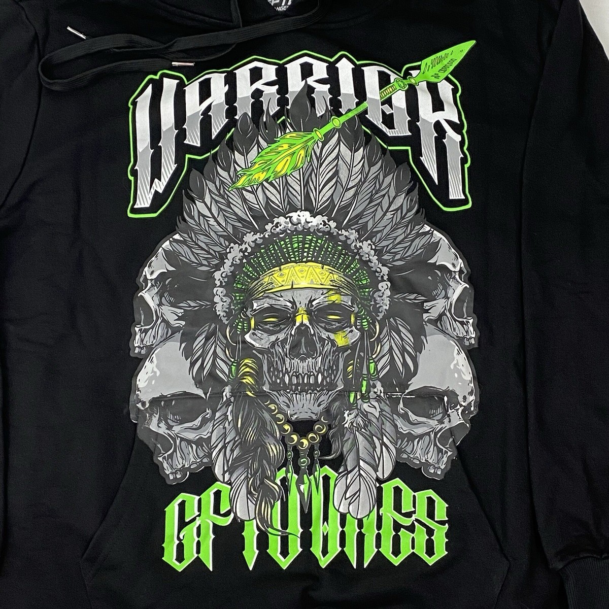 GFTD LA Los Angeles Men's 3XL Skull Warrior Native American
