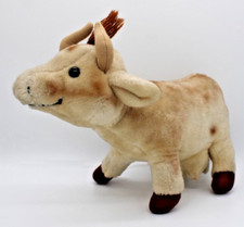 Vintage 1970's R Dakin Bull Cow Stuffed Animal Plush 15" Shredded Clippings fill