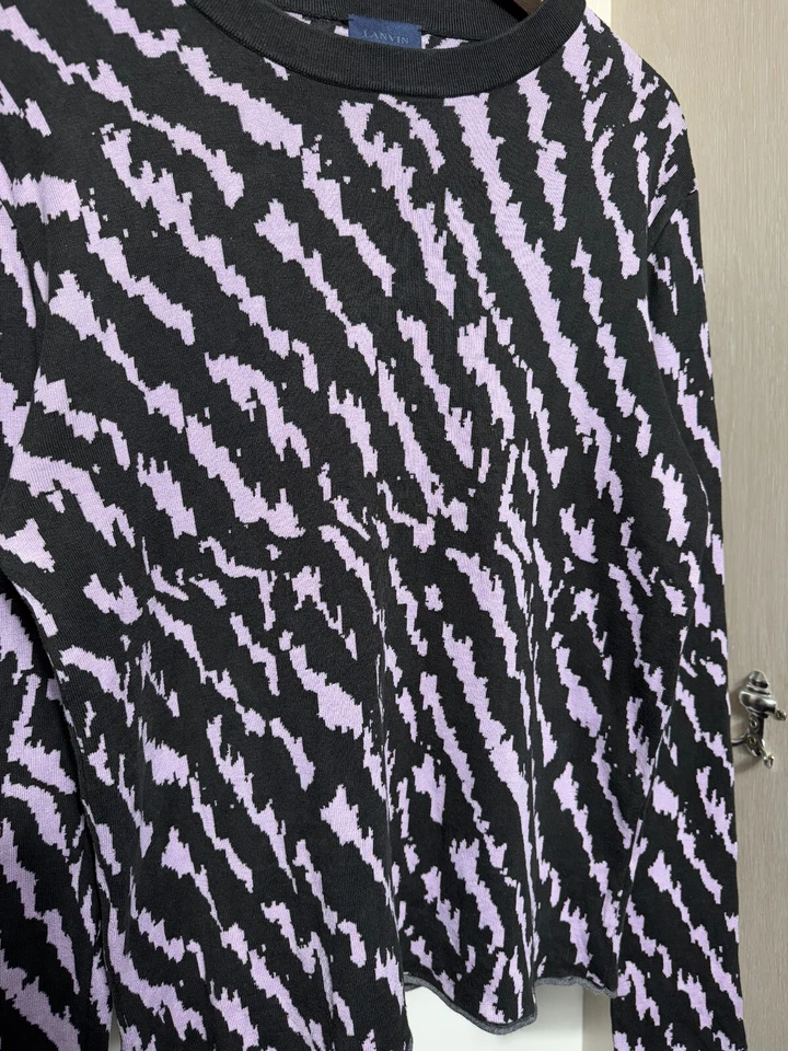 Suéter Jersey Lanvin Negro Claro Mezcla Lana/Seda Unisex EU48 (M) Tejido Foto 3 de 4