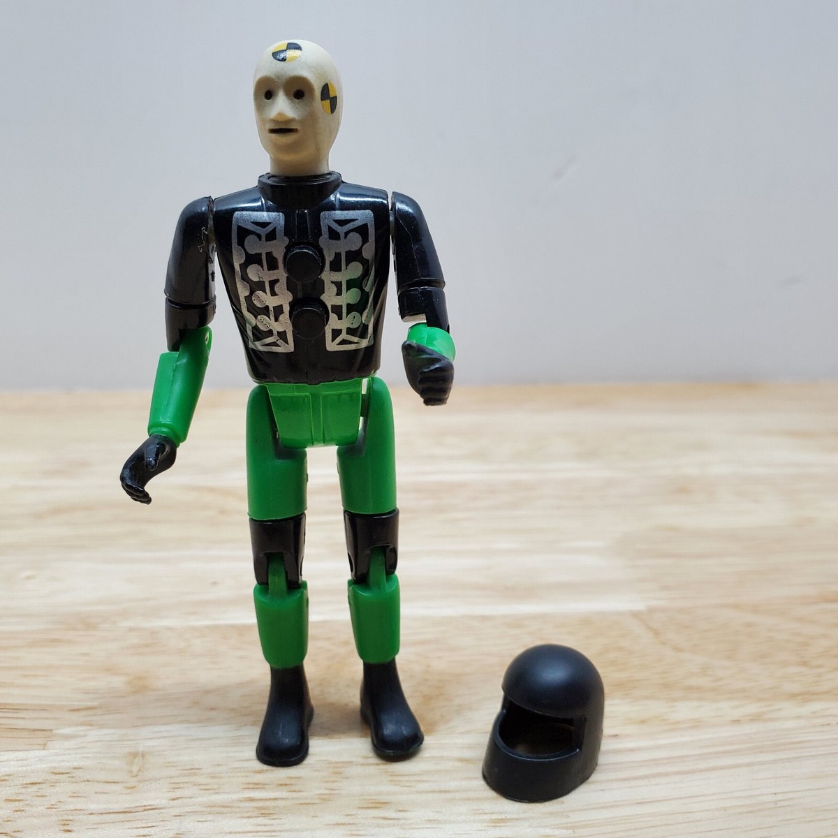 Crash Test Dummies Figure With Helmet From Bull's Flip Over Truck