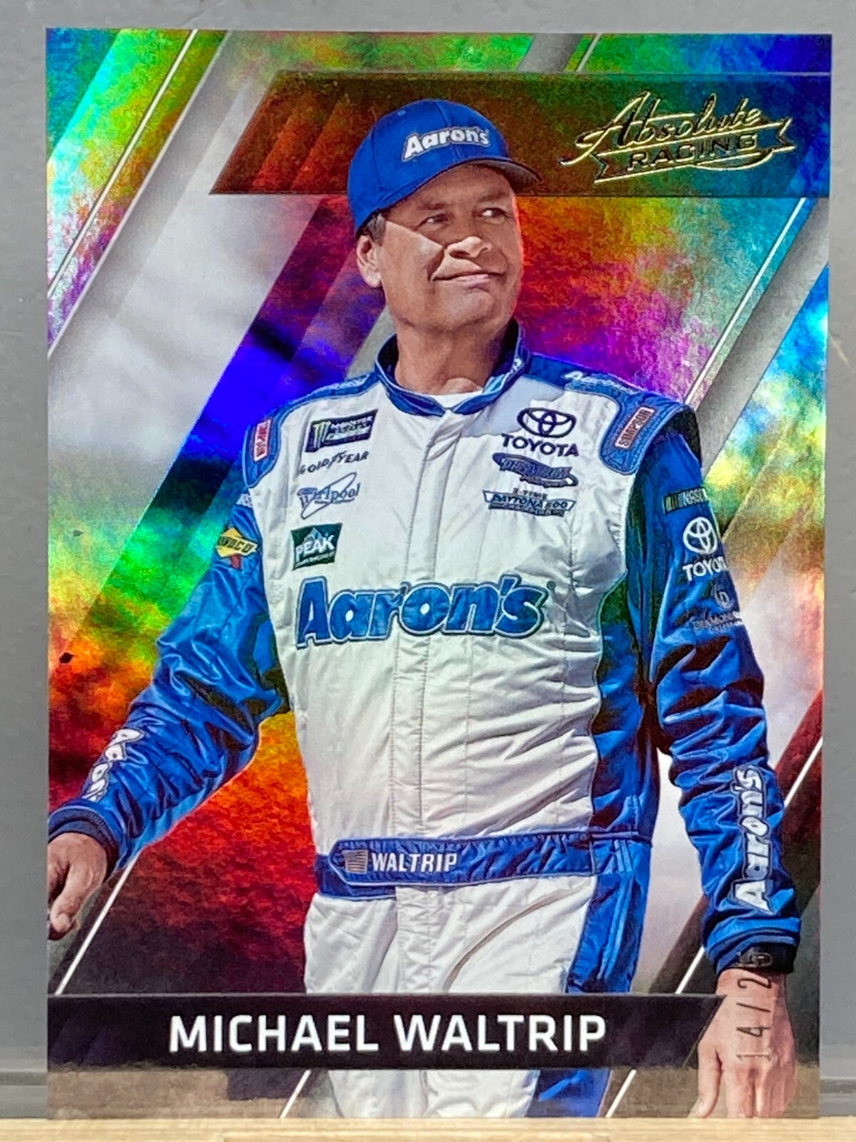 2017 Panini Absolute - Michael Waltrip #4 Spectrum Gold /25 for sale ...