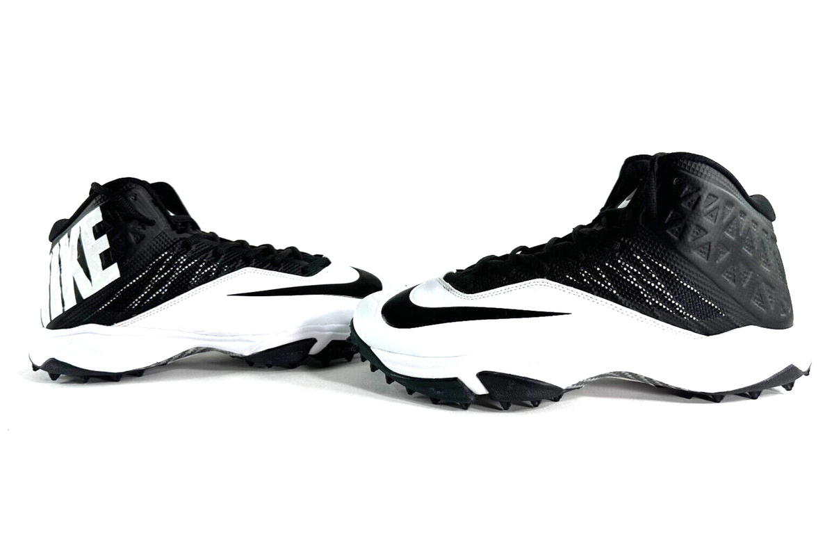 Nike Zoom Code Elite Destroyer White Black Football Cleats Mens Sz 10  603351-100