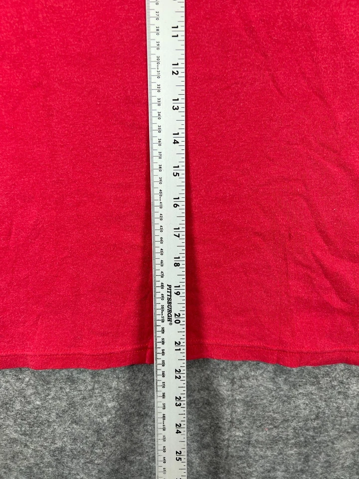 Camiseta Nautica Para Hombre XL Roja Azul Borde Rugby Crew Manga Larga Adulto 1 Foto 3 de 4