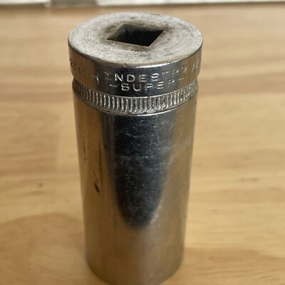 Vintage Indestro Super  7/8'' Deep Socket 3/8'' Square Drive 6 Point  2749H USA
