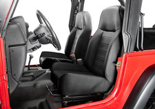 Replacement Standard Bucket Seat Black For 1976-2006 Jeep Wrangler Yj Tj Cj