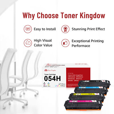 4 Pack Toner Compatible For Canon 054 ImageCLASS MF644Cdw MF642Cdw LBP622cdw