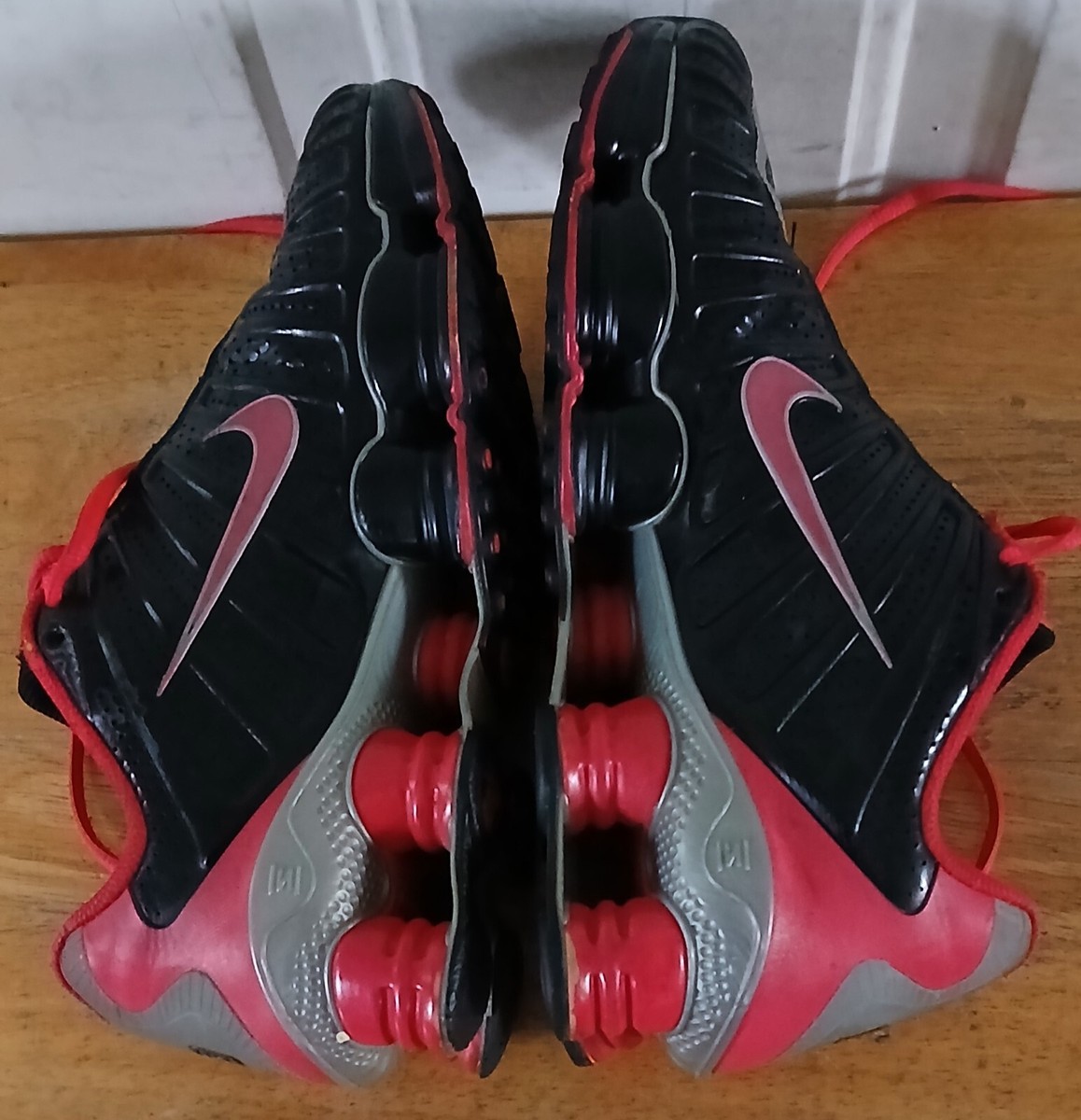 NIKE shox tl ブラック　レッド ショックス NIKE Shox TL Black/Black/University Red ナイキ