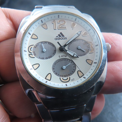 All Steel Adidas Daydate 24 Hours Quartz Men Watch