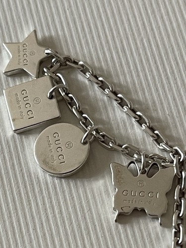 Original Gucci Bettelarmband Sterling Silber 925 Herz/Schmetterling/Stern - Bild 7 von 10