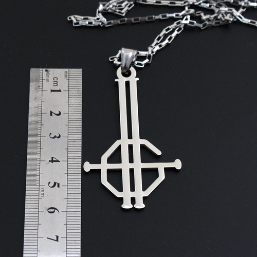 Ghost B.C. Collana Senza Nome Ghoul King Acciaio Inox Simbolo Logo Merch - Foto 4 di 6