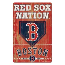 BOSTON RED SOX NATION SINCE 1901 WOOD SIGN 11"X17'' NEW WINCRAFT