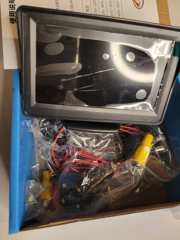 4.3" Inch Small Mini Digital Flip Down Folding lcd tv w car rear camera backup - Image 4 of 4