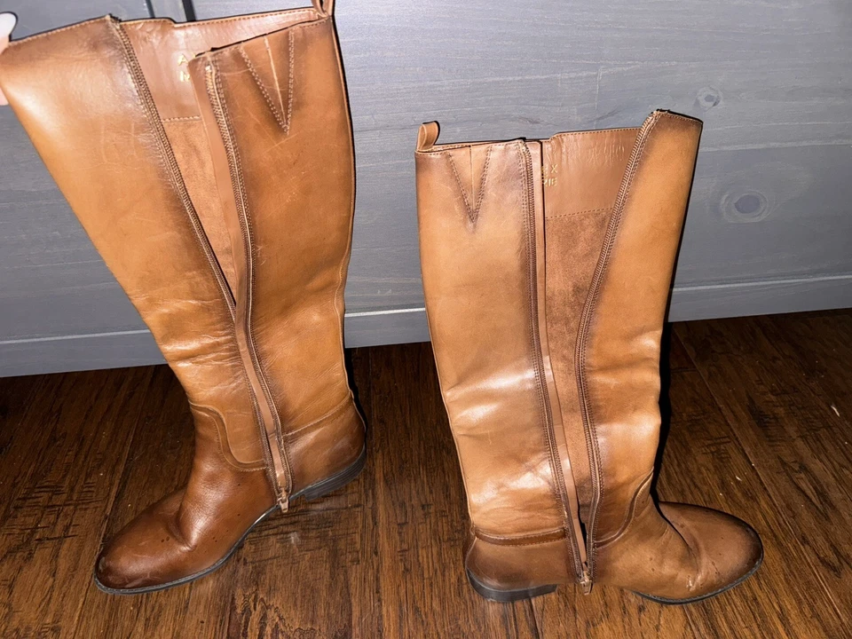 Alex Marie Leather Knee High Boots Womens Size 7 Full Zip - Image 3 of 4