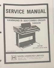 Hammond B-300 Combo Organ 18550K Service Manual