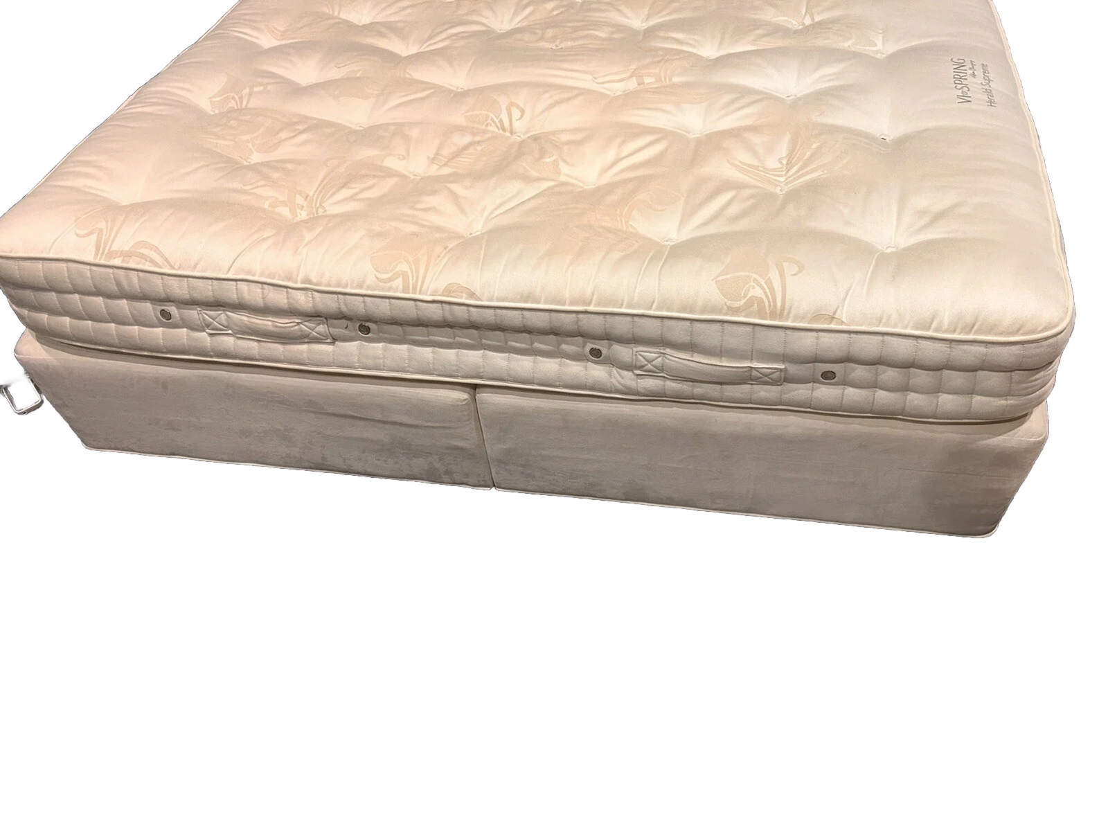 Vi Spring Herald Supreme King Size Mattress With Faux Suede Prestige