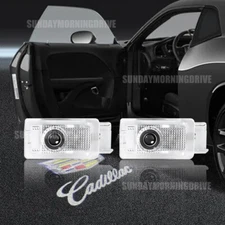 2x Ghost LED Car Door Step Courtesy Shadow Lights For ATS SRX XT5 XTS Mulitcolor