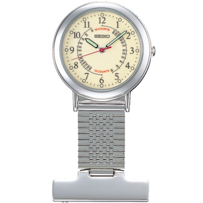 SEIKO SVFQ003 Nurse Watch with Simple Pulse Meter Dial [Pin Badge Type] 29.5mm