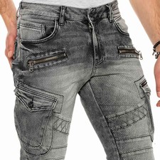 CIPO & BAXX PROTON MENS JEANS DENIM SLIM FIT CD369 ALL SIZES