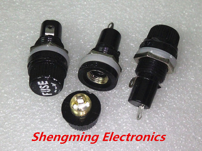 10PCS Panel Mount Fuse Holder 5x20mm 15A 125V AC 10A 250V AC for M205 5*20