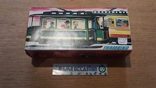 Tram / Train Wagon Trolley Trambino Ref 2125 Gelb Vintage Toy Antique In Metal