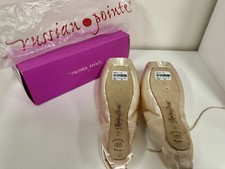 Russian Pointe Brava U-Vamp Drawstring Pointe Shoes - Retail 118 Size 42