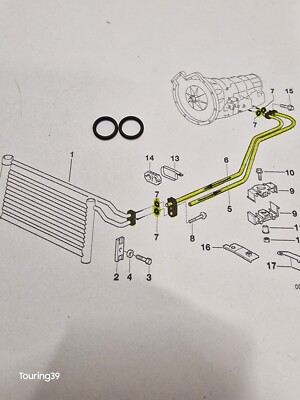 2 x Original BMW E39 M52TÜ M54 ELRING O-Ring Getriebeölkuhlüng 5HP19