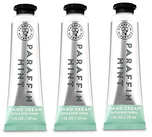 BATH & BODY WORKS PARAFFIN MINT HAND CREAM 1 OZ (LOT OF 3 PCS)