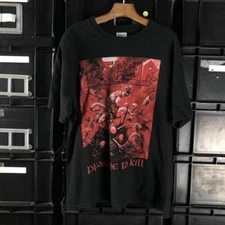 Kreator Pleasure To Kill 90s black short sleeve T shirt Albums tee NH16000