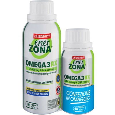 ENERVIT ENERZONA OMEGA 3 RX 120+48 CAPSULE 1GR SENZA RITORNO DI GUSTO | eBay