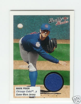 2003 Fleer Double Header Jersey Gold Mark Prior 17/100