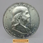 1958-D Franklin Half Dollar, 90% Silver, High Grade - #C59692NQ