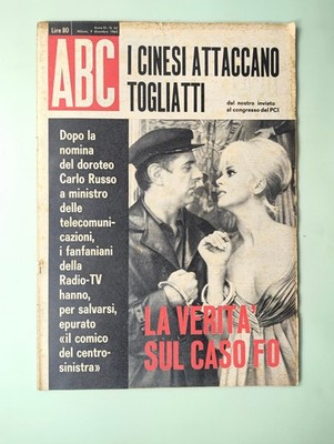 ABC 9 December 1962 Dario Fo-Franca Rame Abel Gance-Enrico Fermi-Zizi Jeanmarie