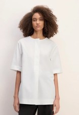 NWT Everlane Womens XXS Supima Cotton White Tunic Minimal Modern Chic Classic