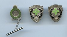 3 Vintage Western Insurance Pins Safe Driver Fort Scott KS Kansas