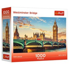 TRE93368 Trefl USA Puzzle: Westminster Bridge 1000 Piece Trefl Red