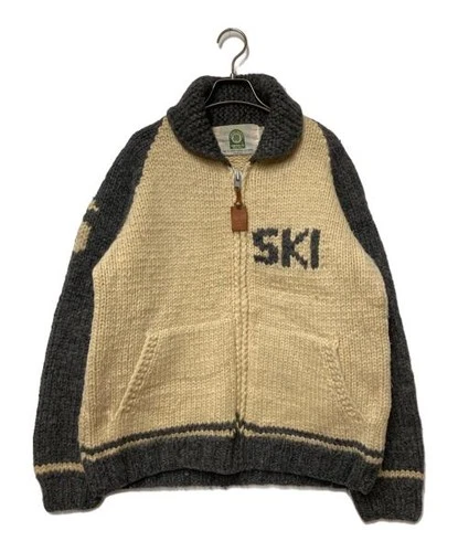 CANADIAN SWEATER                    Cowichan knit cardigan, wool knit, zip knit