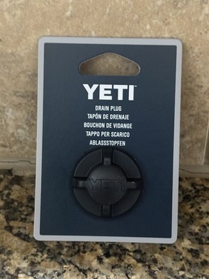 Yeti Cooler Drain Plug 1-Pack V2 Black (Brand New)