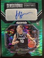 2023 Panini Prizm #SS-JHS Joey Hauser Sensational Auto Green Pulsar #/25