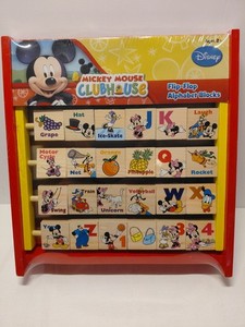 Disney Mickey Mouse Clubhouse Flip Flop Alphabet Blocks New
