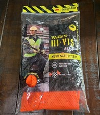 Walls Hi-Vis Orange Mesh Safety Vest ANSI Class 2 Size M New w/ Tags TX5-526