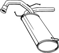 Bosal EndschalldäMpfer NachschalldäMpfer 148-171 FüR Suzuki Fiat SX4 GY Sedici