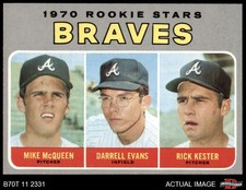 1970 Topps #621 Darrell Evans Braves Rookies ROOKIE 8 - NM/MT